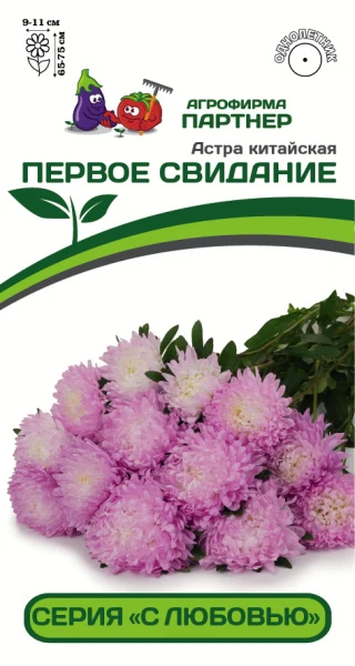 Партнер Астра китайская ПЕРВОЕ СВИДАНИЕ ^(5шт в амп), изображение 0